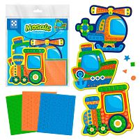 Набір для творчості "М`яка мозаїка. Транспорт" VT4511-10 (укр) "Vladi Toys"