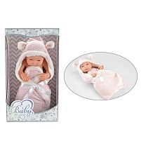 Пупс 209-4 довжина 40 см, м’якотілий, ковдра-конверт, в коробці