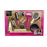 Набір перукаря 626021 14 елементів, функціональний фен, насадка, ножиці, заколки, бігуді, люстерко, в коробці