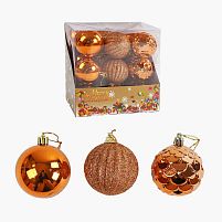 Новорічні прикраси C 67460 кульки, 18 штук, діаметр 5.5см, в коробці