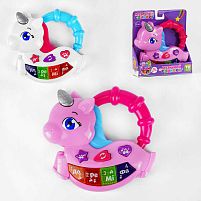 Піаніно "Музичний єдиноріг" 19495 "TK Group", ОЗВУЧУВАННЯ УКРАЇНСЬКОЮ МОВОЮ, дитячі пісні, мелодії, віршики, ігрові режими, в коробці