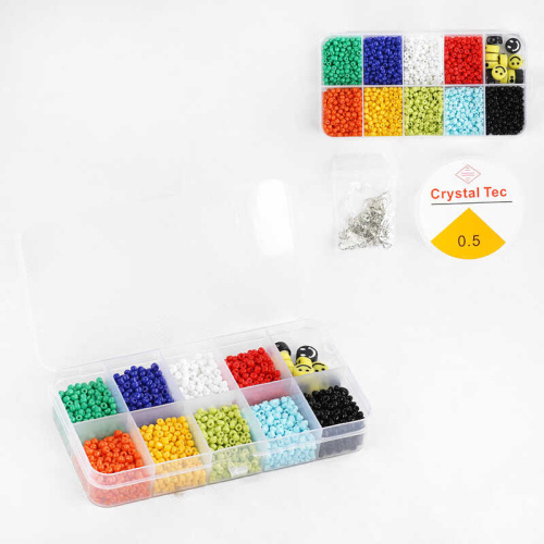 Набір бісеру 1194-4 намистини, ліска, фурнітура, в боксі