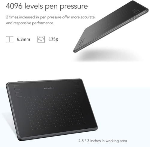 Картинка  Графический планшет Huion H430P (H430P_HUION) от магазина cd-market фото 14