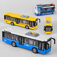 Автобус WY 910 AB 2 види, інерція, світло, звук, в коробці