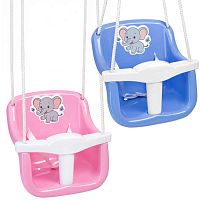 Гойдалка зі столиком Bamsic №7 7007 «Веселий малюк» (сидіння: 32*36*40 см, пластик)