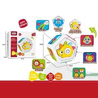 Ігровий центр 368-92 музична підвіска, підсвічування, мелодії, звуки, пальчикові ігри, шестерні, віконце, спінер, в коробці