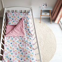 Змінний комплект постільної білизни "Котеня" 22043 тканина ФЛАНЕЛЬ, розмір 120*60 см "Bimbo"