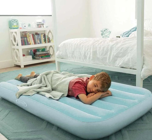 Надувний матрац дитячий Intex 66803 «Kidz™ Air» (18*88*157 см, одномісний, мішок для зберігання, до 110 кг) фото 2