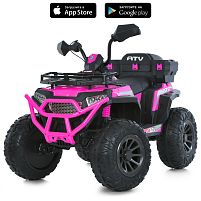 Електроквадроцикл дитячий Bambi Racer M 6132EBLR-8 (колеса: Ø15"/EVA, акк. 12V/10Ah, мотор: 4*35V/12V/18000W, до 7 км/г, до 30 кг)