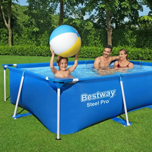 Каркасний басейн Bestway 12965 (42*159*228 см., об'єм: 1270 л., картриджний фільтр-насос 1250 л/год, серія: Steel Pro) фото 6