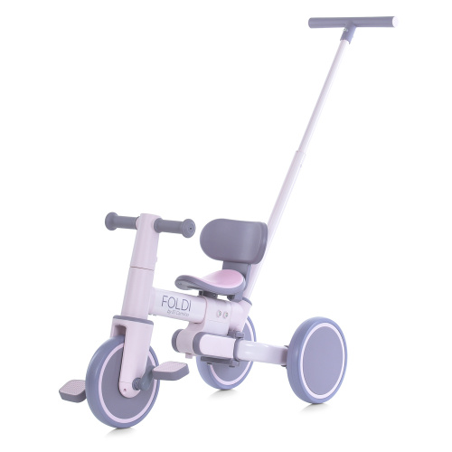 Велосипед дитячий триколісний El Camino дитячий ME 1202 FOLDI Lavender (батьківська ручка)