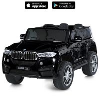 Електромобіль дитячий Bambi Racer M 6139EBLRS-2 «BMW X5» (колеса: Ø10.2"/EVA, акк: 12V/7Ah, мотор: 2*12V/35W, до 8 км/г, до 30 кг)