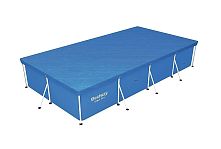 Тент (накриття) Bestway 58107 (251*440 см, для прямокутних каркасних басейнів ▭ 211*400 см)