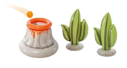 Дитячий надувний ігровий центр Intex 56132 «Юрський період» (36*201*201 см, басейн 410 л, фонтан, іграшки, ненадувне дно, до 81 кг) фото 4