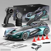 Машина на радіокеруванні SG 208 PRO підсвічування, звуки, акумулятор 3.7V, пульт 2.4 GHz, 4 конуси, викрутка, запасні колеса, в коробці