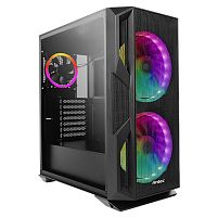 Картинка  Корпус Antec NX800 Gaming,MidT,E-ATX, 2*USB2.0,1*USB3.0, 3*120ммARGB,скло(бок.панель),без БЖ,чорний (0-761345-81080-7) магазин cd-market