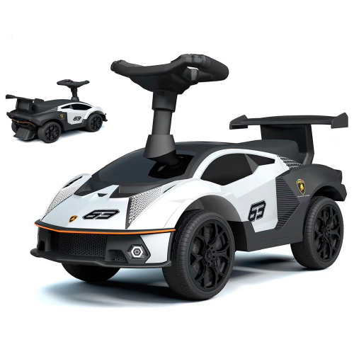 Каталка-толокар Bambi 660-1 «Lamborghini» (музика, на батарейці, срібна)