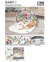 Килимок 8806 звук, мелодії, підсвічування, піаніно, брязкальця, ростомір, в коробці