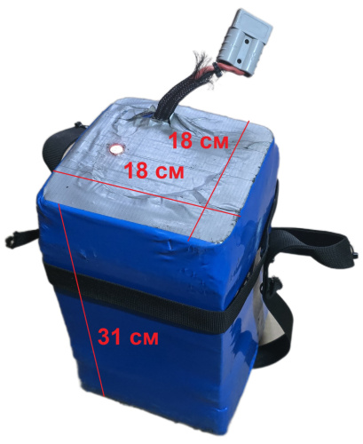 Акумулятор електроскутера, безперебійника LG-Chem LGX P34-U (Li-Ion, 20S, 72V, 34Ah, 2448Wh, роз'єм: Anderson 50A, б/в, використано 5% ресурсу) фото 2