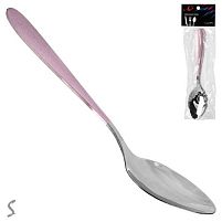 Ложка столова SS "Pink mat" 3шт/наб 20.4см Stenson R91611