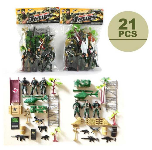 Набір солдатів JL 668-28 21 елемент, у пакеті