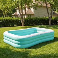 Дитячий надувний басейн Intex 58497 (165*264 см, ↑56 см, об'єм: 780 л, надувне дно, серія: Swim Center)