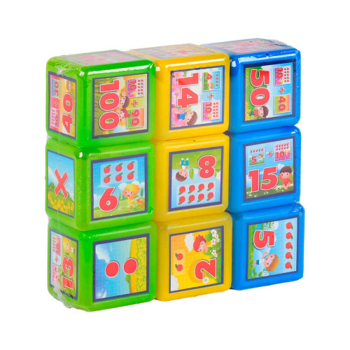 Кубики "Математика 9 шт" 09051 "M Toys"