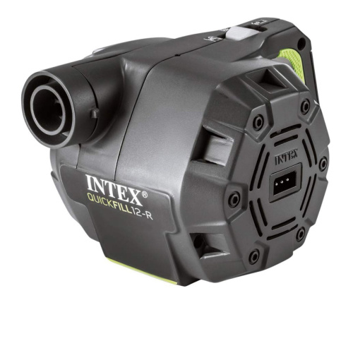 Насос електричний Intex 66642 «Quick-Fill» (живлення: мережа 220V/78W чи прикурювач 12V чи аккумулятори, 600 л/хв, 3 насадки, надування/здування) фото 2