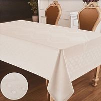 Скатертина водовідштовхувальна бежева 150*220см Stenson 2512H-220-KH