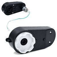 Рульовий редуктор для дитячого електромобіля в зборі з мотором Bambi Racer M 6260-ST GEAR (24V, 7500RPM, вісь: Ø12 мм, ↔17 см)