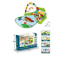 Килимок 973 піаніно, мелодії, підсвічування, 4 брязкальця, дзеркальце, в коробці