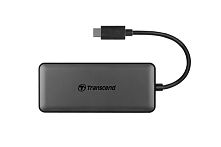 Картинка  Хаб Transcend USB Type-C HUB 6 ports microSD/SD Black (TS-HUB5C) магазин cd-market