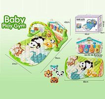 Килимок 8634 звуки, мелодії, підсвічування, 5 підвісок, 4 м’які брязкальця, в коробці