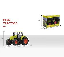 Трактор 6301 розмір -18х10х12 см, інерція, підсвічування, звук, гумові колеса, в коробці
