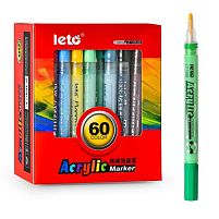 Маркери акрилові 60кол Stenson WW00871