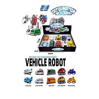 Трансформер A 6015-01 / 05 ЦІНА ЗА 10 ШТУК В БЛОЦІ, металопластиковий корпус, інерція, гумові шини, в коробці