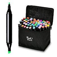 Маркери двосторонні чорний корпус 60кол масляні Stenson WW01787