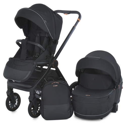 Коляска дитяча прогулянкова El Camino ME 1100-1 ERA Black Ink (універсальна, 2в1) фото 18