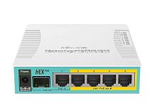 Картинка  Маршрутизатор MikroTik hEX PoE 5xGE/PoE, 1xSFP, 1xUSB, RouterOS L4 (RB960PGS) магазин cd-market