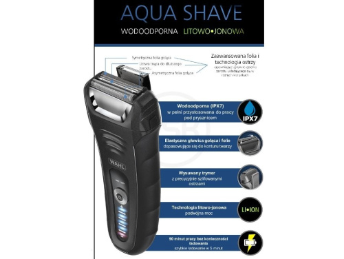 Картинка  Электробритва WAHL Aqua Shave  (07061-916) от магазина cd-market