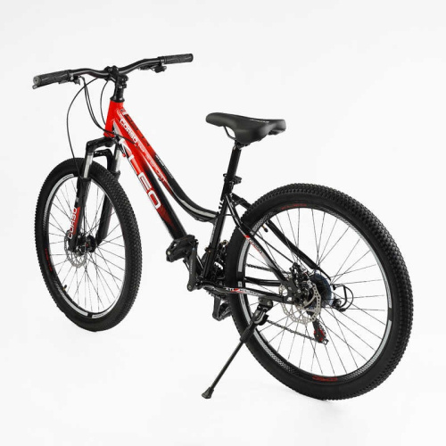 Велосипед двоколісний спортивний Corso KL-26011 «Kleo» (колеса Ø26"/гума, рама: 15"/сталь, швидкостей: 21, обладнання Saiguan) фото 3