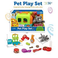 Кошеня з аксесуарами KJ 15 B-2 м'яка іграшка, переноска, аксесуари, в коробці