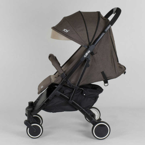 Коляска дитяча прогулянкова Joy Vittoria 71055 (цвет КОРИЧНЕВЫЙ ЛЕН, рама алюминиевая, футкавер, телескопическая ручка) фото 2