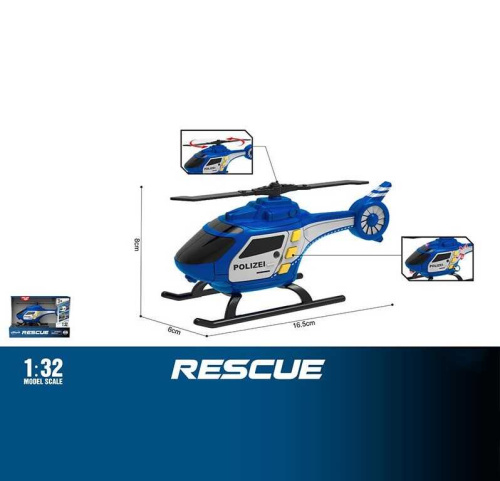 Гелікоптер WY 1108 C "Поліція", звук, підсвічування, масштаб 1:32, в коробці