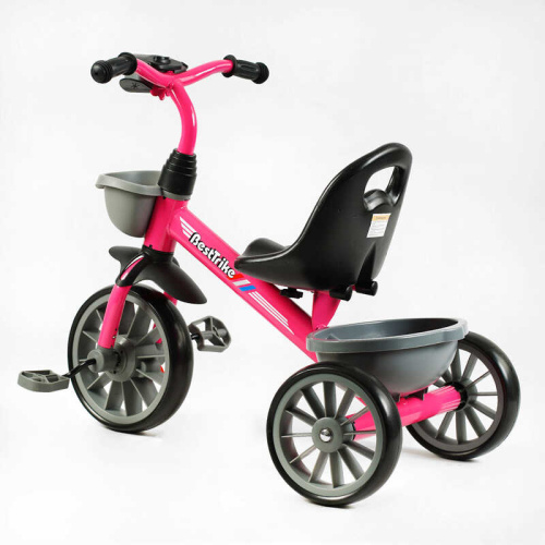 Велосипед 3-х колісний BS-20470 "Best Trike"  колеса EVA переднє 12’’, заднє 10’’, сталева рама, фара з музикою та світлом, 1 пісня українською та  фото 2