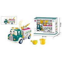 Спецтехніка A 88034 помповий механізм, бризкає водою, інерція, підсвічування, звуки, парогенерація, рухомі елементи, конструктор, на батарейках,