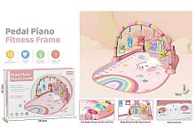 Килимок 8802 звук, мелодії, підсвічування, піаніно, брязкальця, ростомір, в коробці