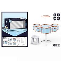 Барабанна установка XBL 993-6 10 елементів, 5 барабанів, діаметри: 23 см, 13 см, 16 см, тарілка, стільчик, палички, в коробці