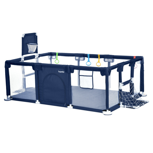 Намет-манеж Bambi MR 1338-BL (63/104*132*230 см, тканина: Oxford 150D, баскетбольне кільце Ø20 см, 4 ручки, вхід із застібкою-блискавкою, поліестер)