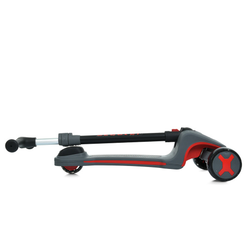 Самокат триколісний iTrike JR3-125-G (колеса: передні Ø4,5"/заднє Ø3,5"/PU, підсвітка, музика, гальмо: ножне/заднє, висота керма: 68-82,5 см, сірий) фото 3